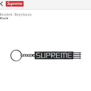 Supreme Beaded Keychain
